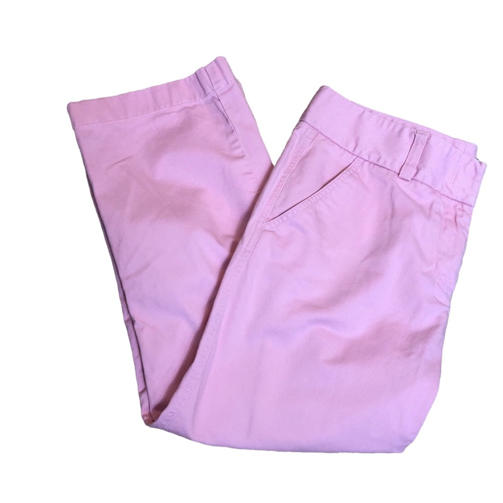 J Crew Favorite Fit Pink Cropped Pants Size 8